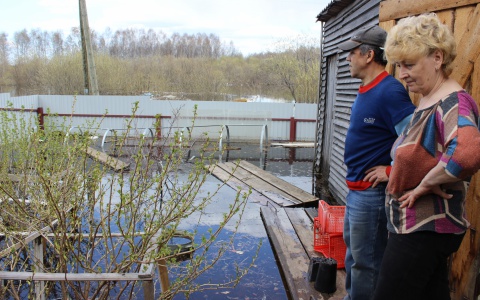 Уровень воды в реке Инсар в Саранске неуклонно растет