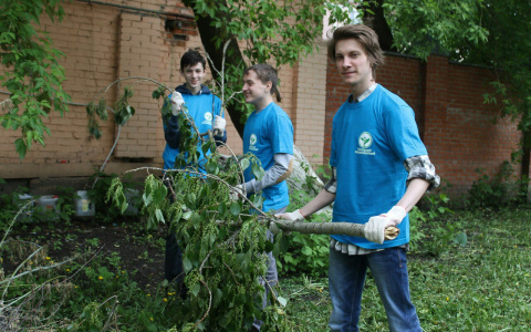 В Саранске волонтеры привели в порядок городские дворы