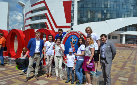 В Саранске открыли композицию «Саранск – 2018» и сыграли в баскетбол под мордовские песни