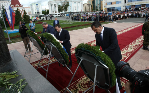 В Саранске Михаил Бабич принял участие в траурной церемонии, посвященной Дню памяти и скорби