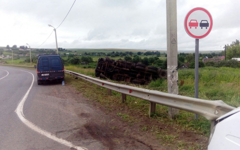 В Мордовии КАМАЗ попал в ДТП из-за неисправного руля