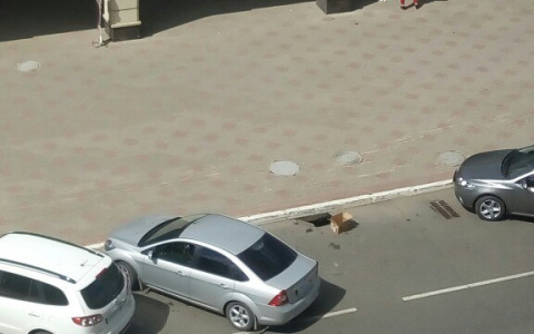 В центре Саранска асфальт уходит под землю