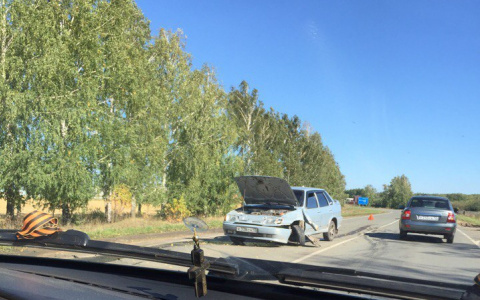 ДТП в Мордовии: один из автомобилей «улетел» в кювет