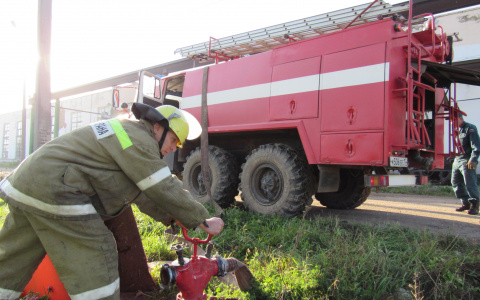 Сотрудники МЧС Мордовии провели тренировку на «Рузхиммаше»
