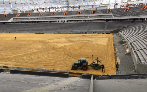 Стало известно, когда на стадионе «Мордовия Арена» засеют поле