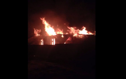 В Мордовии пожар уничтожил жилой дом