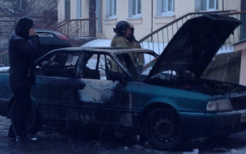 В Саранске сгорела иномарка