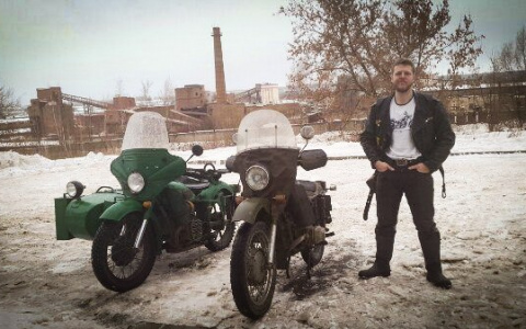 Байкер из Саранска ездит на мотоцикле даже зимой