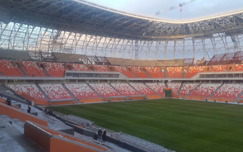 На стадионе «Мордовия Арена» из-за холодов отключили искусственное освещение