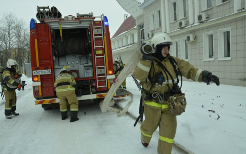 Сотрудники МЧС Мордовии провели первые крупные учения в 2018 году