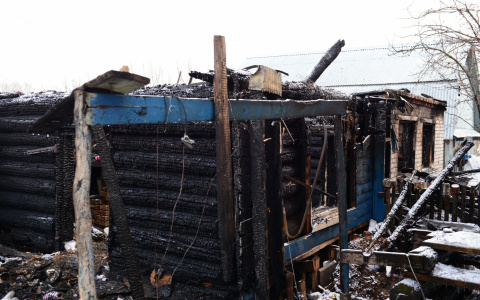 В Мордовии горел частный дом