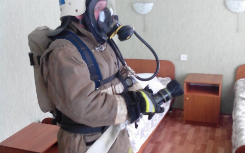 Сотрудники МЧС Мордовии «тушили» пожар в санатории «Алатырь»