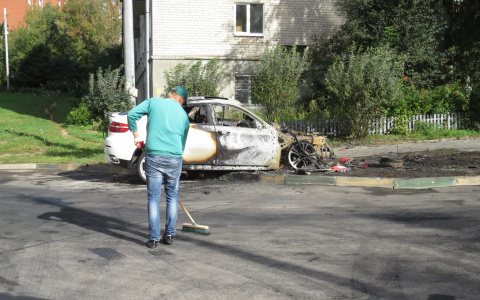 В Саранске горела «Лада»