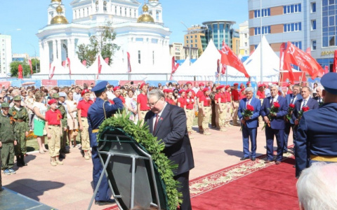 Глава Мордовии принял участие в траурном митинге, посвященном 77 годовщине с начала Великой Отечественной войны