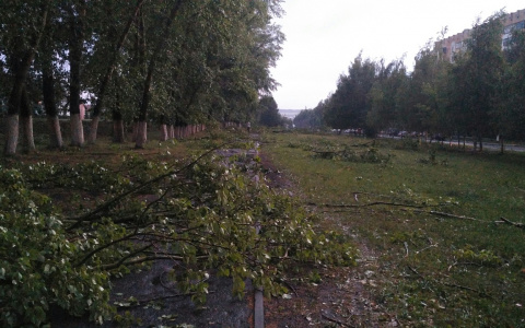 Последствия урагана: в пригороде Саранска 90 домов остались без газа