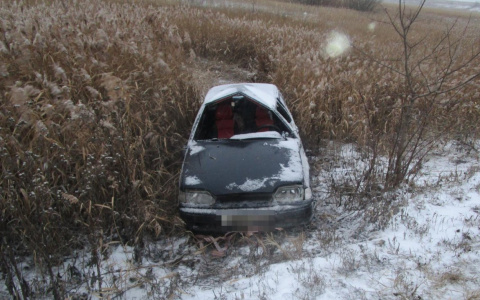 В Саранске автоледи не удержала «ВАЗ» на дороге и съехала в кювет