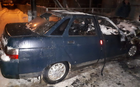 В Мордовии бывший пожарный вытащил мужчину из горящей машины (фото)