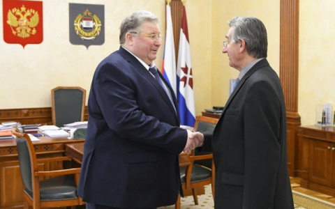 Владимир Волков и Виталий Ефимов обсудили вопросы развития дорожно-транспортной инфраструктуры Мордовии