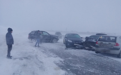 Массовое ДТП в Мордовии: пострадал один человек