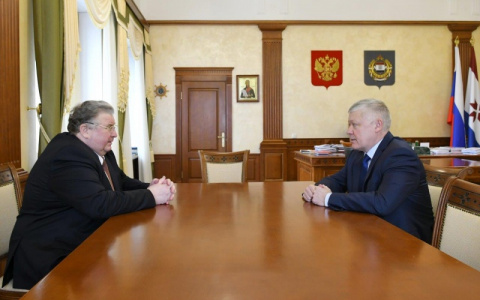Глава Мордовии провел рабочую встречу с депутатом Государственной Думы Василием Пискаревым