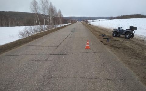 Поездка на квадроцикле закончилась для жителя Мордовии госпитализацией