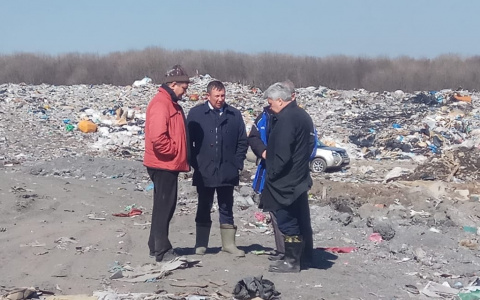 Мэр Саранска Петр Тултаев провел рабочее совещание на городском полигоне твердых бытовых отходов