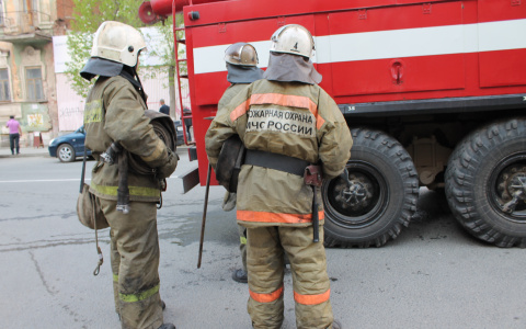 В Мордовии горело производственное здание