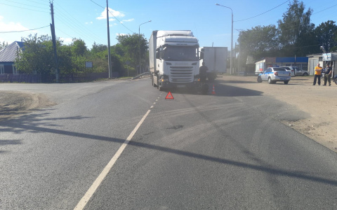 В Мордовии водитель мопеда протаранил фуру