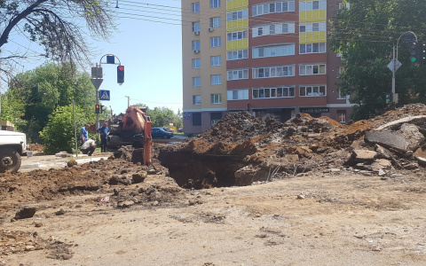 Продлено ограничение движения транспорта по улице Гагарина в Саранске