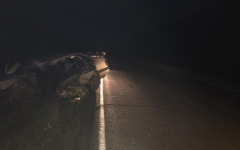 Два человека госпитализированы после столкновения машин на трассе в Мордовии