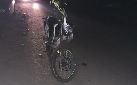 В Мордовии пьяный подросток-мотоциклист «протаранил» иномарку