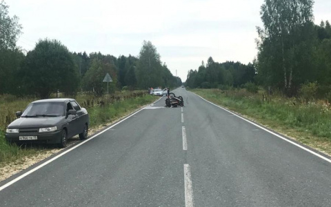 В Мордовии мотоциклист протаранил легковушку