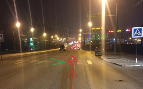 В Саранске на пешеходном переходе сбили пенсионерку