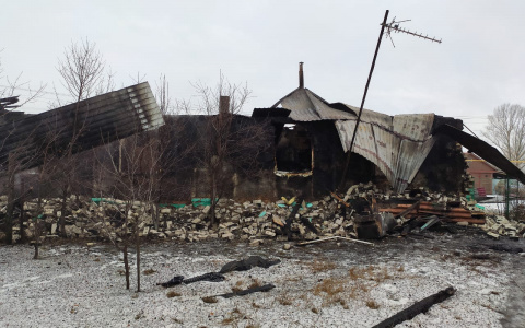 Мужчина-инвалид погиб при пожаре в жилом доме в Мордовии (Фото)