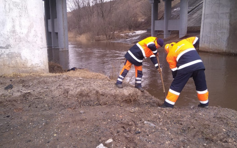 Трассы Мордовии готовят к весеннему паводку