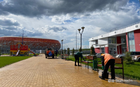 В Саранске продолжают проводить санитарную обработку