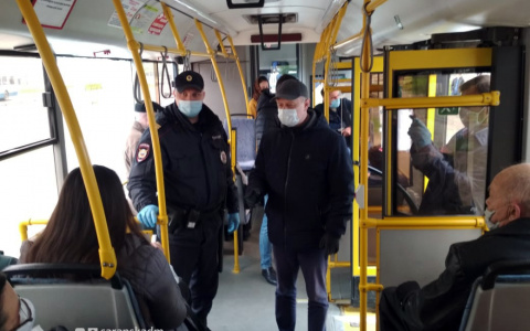 В Саранске строго следят за соблюдением масочно-перчаточного режима в общественном транспорте