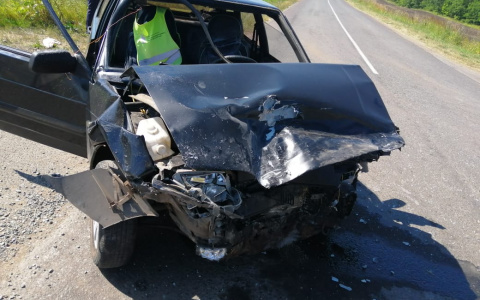 В Мордовии водитель «Калины» не уступил дорогу и отправил двух человек в больницу