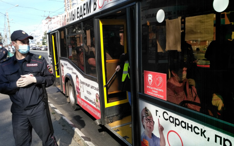 Продолжаются рейды по соблюдению масочно-перчаточного режима в общественном транспорте Саранска