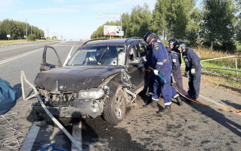 Невнимательный водитель «БМВ» попал в ДТП на трассе в Мордовии: есть пострадавшие