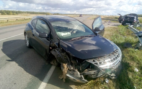 «Опель» догнал «Рено» на дороге в Мордовии: пострадала женщина