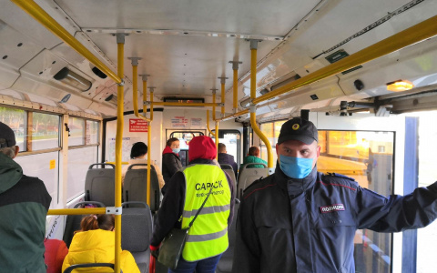 В Саранске продолжаются проверки соблюдения масочно-перчаточного режима в общественном транспорте
