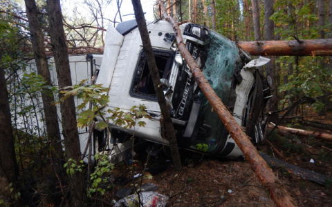 На трассе в Мордовии произошло тройное ДТП с участием фуры