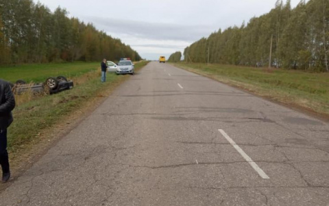 В Мордовии пьяный водитель разбил машину, улетев в кювет