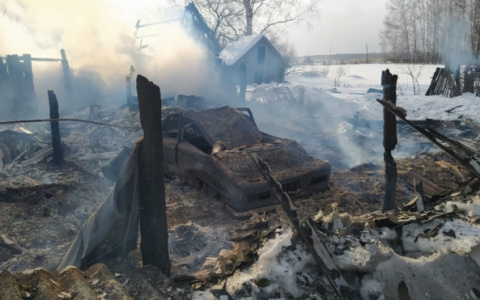 В Мордовии мужчина едва не сгорел, пытаясь потушить дом и баню