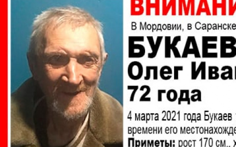 В Мордовии ищут пропавшего 72-летнего мужчину в коричневых сапогах