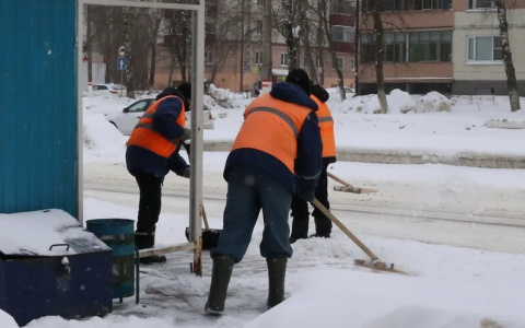 В Саранске коммунальщики расчистили тротуары от снега по просьбам местных жителей
