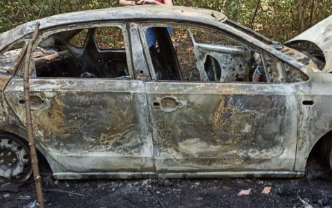 В Ботаническом саду в Саранске обнаружен труп в сгоревшем Фольксвагене