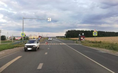 В Саранске женщину на переходе сбил 65-летний мужчина на «Оке»