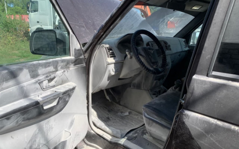 На трассе в Пролетарском районе Саранска загорелся «УАЗ Пикап»